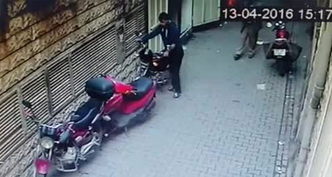 Hırsızının rahatlığı şaşırttı