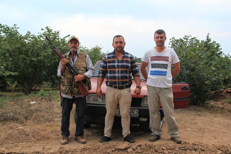 Hırsızlara karşı fındık nöbeti 