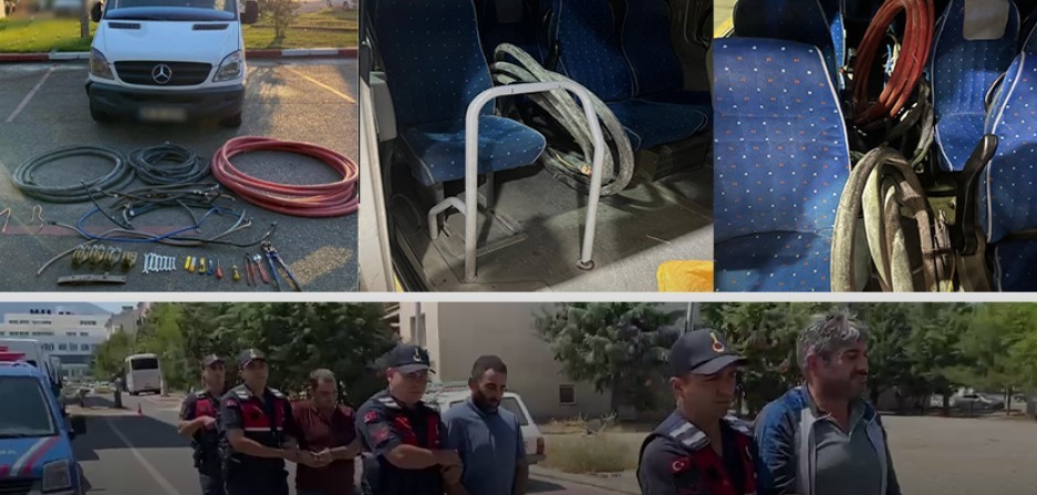 Hırsızlara özel servis: Fabrikaya böyle geldiler!