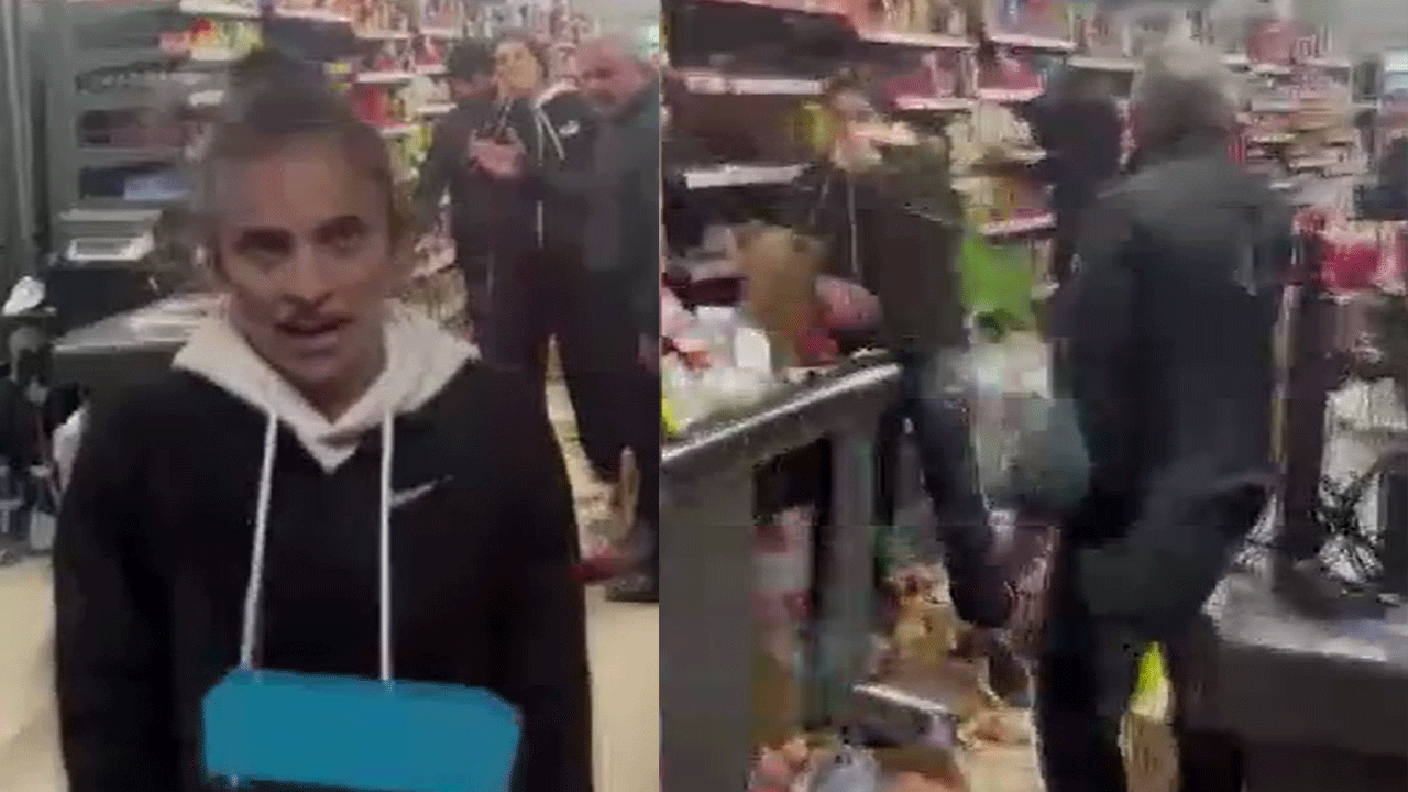 Hırsızları markete kilitlediler