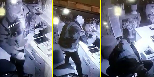 Hırsızlık anı kamerada! Pantolonunun içine sokup kayıplara karıştı