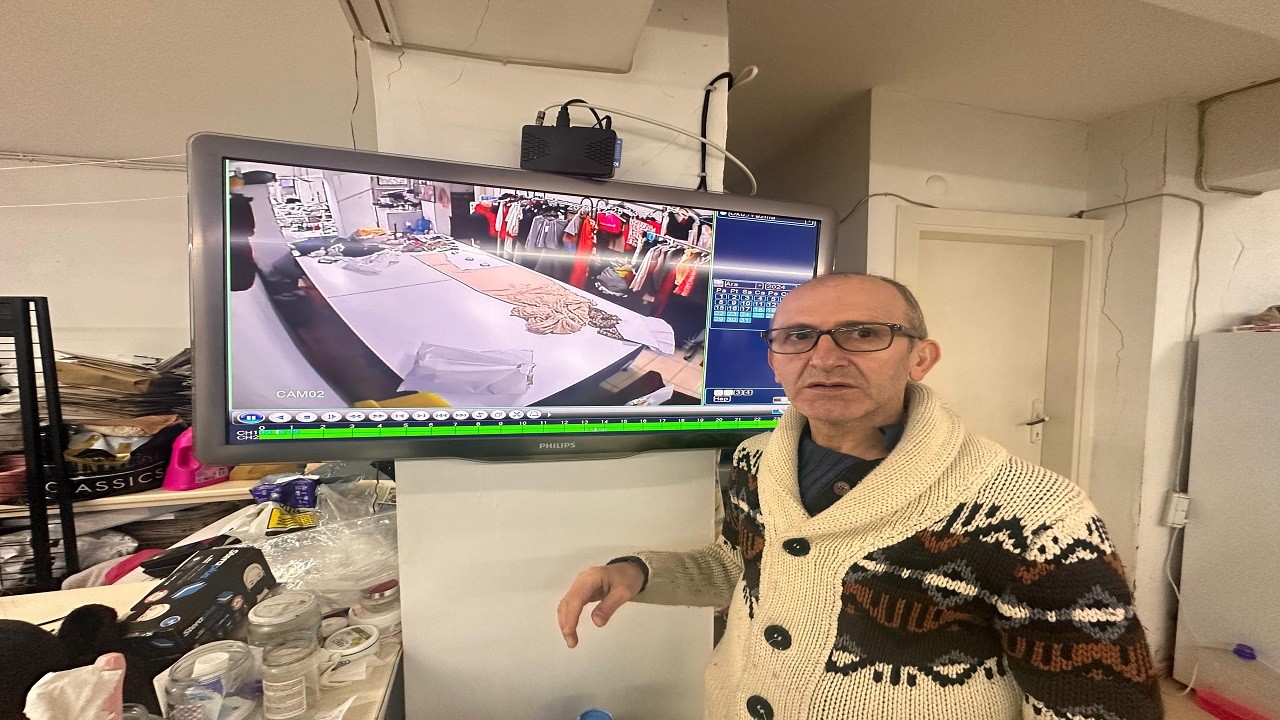 Hırsızlık anları kamerada! Paça bahanesiyle 48 bin lira buhar oldu