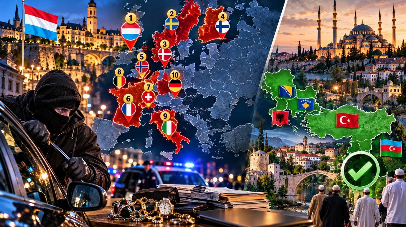 Hırsızlık vakalarının en fazla kayıtlara geçtiği 10 ülke! İçlerinde Müslüman ülke var mı?