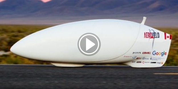 Hız rekoru kıran ilginç bisiklet!