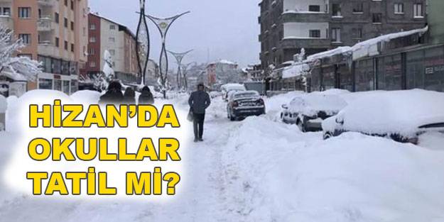 Hizan’da okullar tatil mi? 23 Aralık Perşembe yarın Hizan’da okullar tatil mi? Son dakika kar tatili haberi