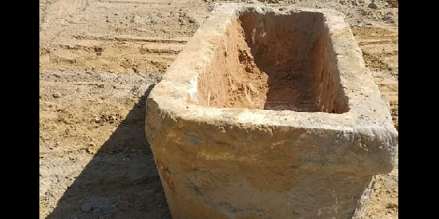Hızlı tren inşaatı sırasında, Roma Dönemi'ne ait lahit bulundu
