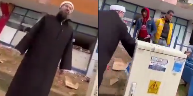 Hoca marketi yağmalayanları ‘haramdır’ diyerek uyardı! Yağmacılar bakın ne yaptı