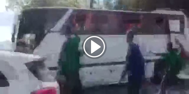 Holigan dehşeti kamerada!