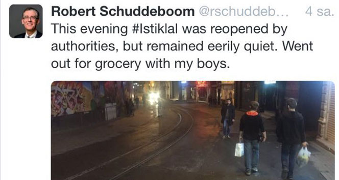 Hollanda başkonsolosundan 'İstiklal'de geziyorum' tweeti