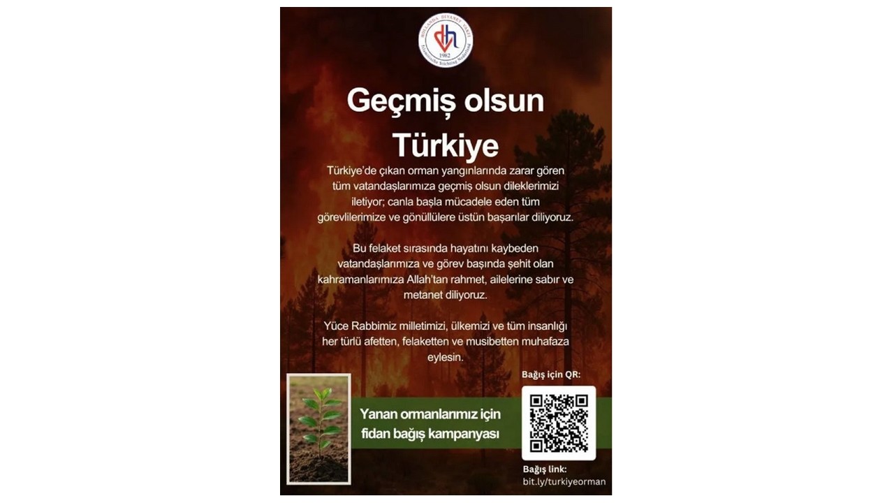 Hollanda Diyanet Vakfı’ndan Türkiye’deki yanan ormanlar için fidan kampanyası