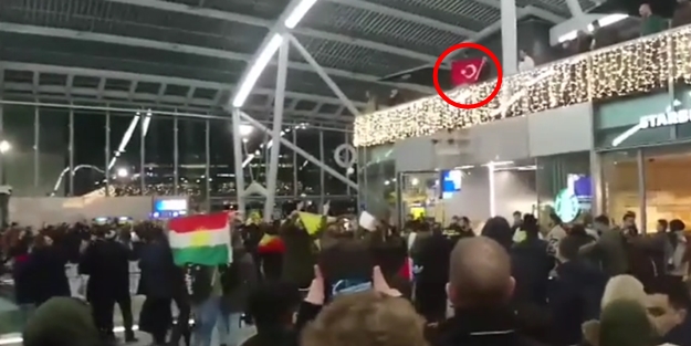 Hollanda'da PKK'lıları tek başına çıldırtan Türk!