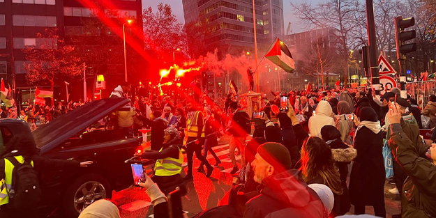 Hollanda'dan Filistin'e destek gösterisi