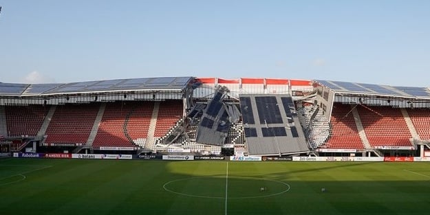 Hortum AZ Alkmaar'ın stadını yıktı geçti!