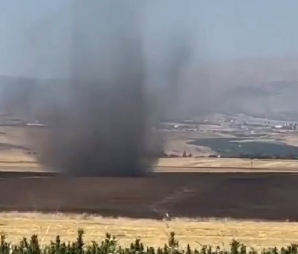 Hortum böyle görüntülendi