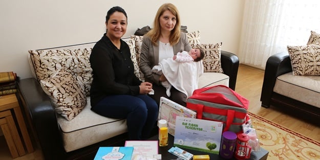 Hoş geldin bebek ziyaretleri başladı