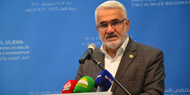HÜDA PAR Genel Başkanı Yapıcıoğlu: Ulemanın ittihadı ümmetin birliğine giden yolun anahtarıdır