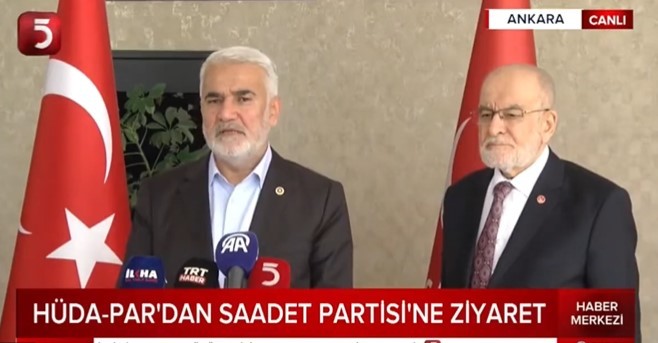 HÜDA PAR ve Saadet Partisi'nden ortak karar! Karamollaoğlu bundan ders çıkarsın