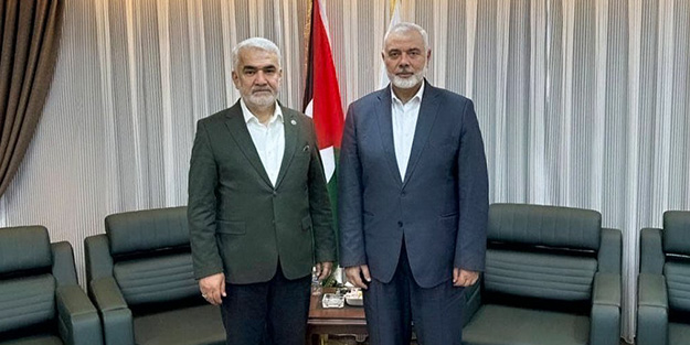 HÜDA PAR'dan Hamas teması! Yapıcıoğlu Haniye ile görüştü