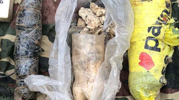 Hudut Kartalları, el yapımı bomba yakaladı
