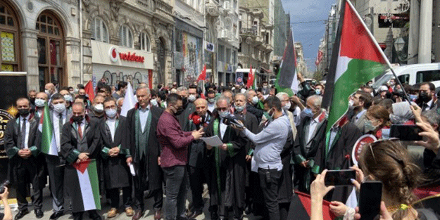 Hukuçular Derneği'nden İsrail protestosu