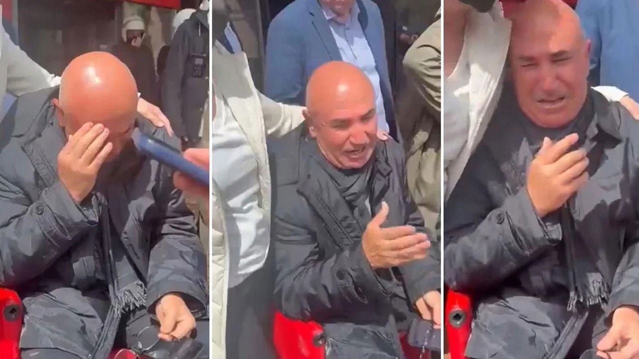 Hukuksuz direnişin sonu gözyaşı! Şovmen Mahmut Tanal hüngür hüngür ağladı