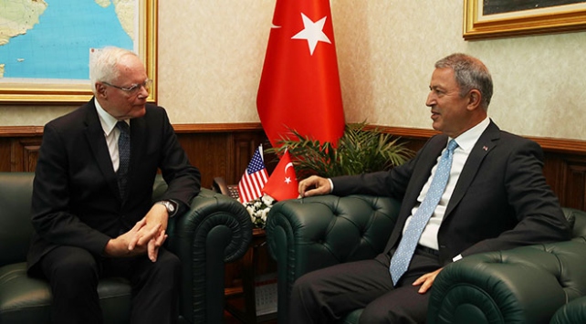 Hulusi Akar, ABD'nin Suriye Özel Temsilcisi Jeffrey ile görüştü