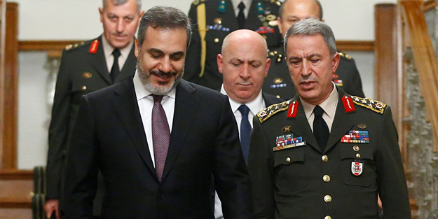 Hulusi Akar ve Hakan Fidan, Rus bakanla görüştü