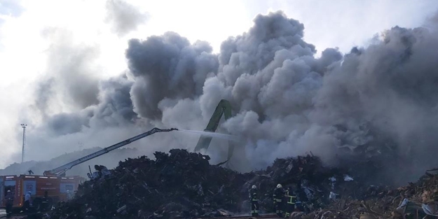 Hurdalıkta korkunç yangın!