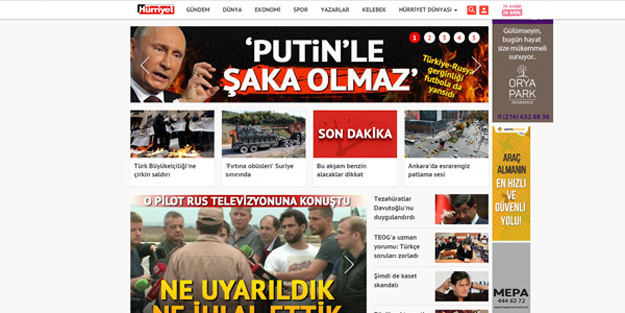 Hürriyet bu kez Putin'in Hürriyet'i oldu