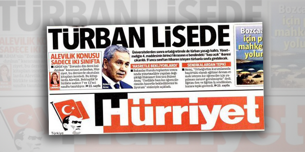 Hürriyet'in başörtüsü düşmanlığı