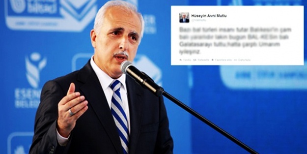 Hüseyin Avni Mutlu'dan ilginç Galatasaray tweeti