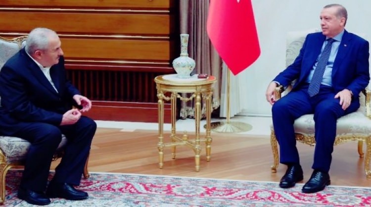 Hüsnü Ağabey Cumhurbaşkanı Erdoğan ile Külliye'de görüştü