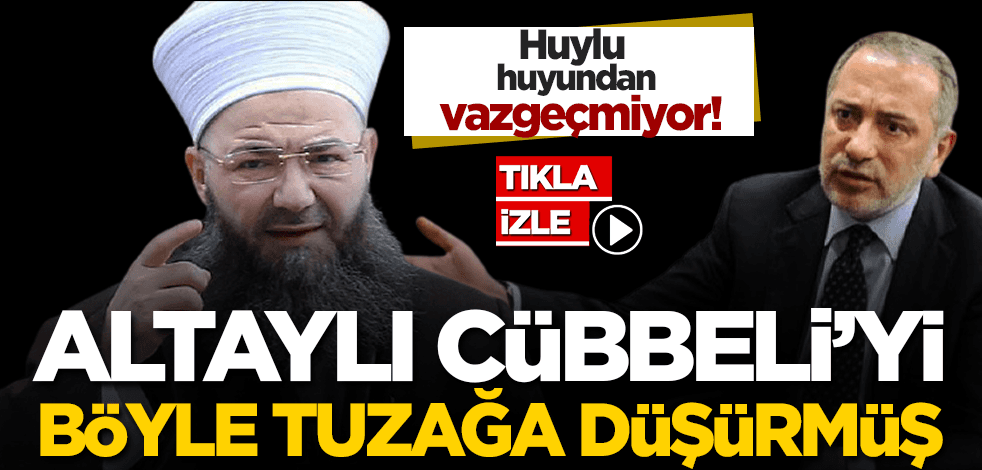 Huylu huyundan vazgeçmiyor! Fatih Altaylı Cübbeli'yi böyle tuzağa düşürmüş