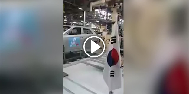 Hyundai fabrikası Mehter Marşı ile inledi