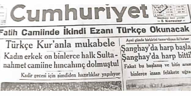 İbâdetsiz inanç düşmanlarının Türkçe ezan-duâ saplantısı (!)