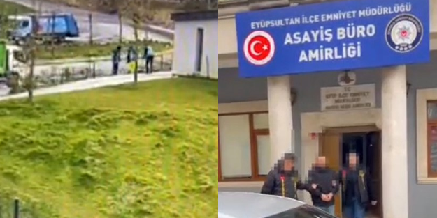 İBB Arıtma Tesisi’nde işlenen cinayetin görüntüsü!
