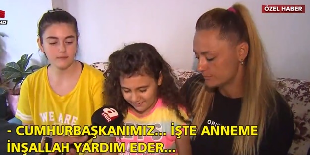 İBB mağduru küçük kızdan Erdoğan'a çağrı: Annem çok zor durumda