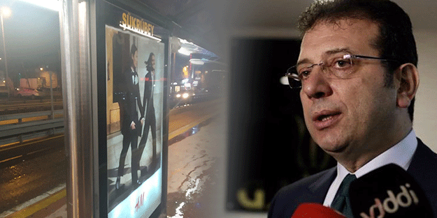 İBB Metrobüs panolarında eşcinsellik propagandası!