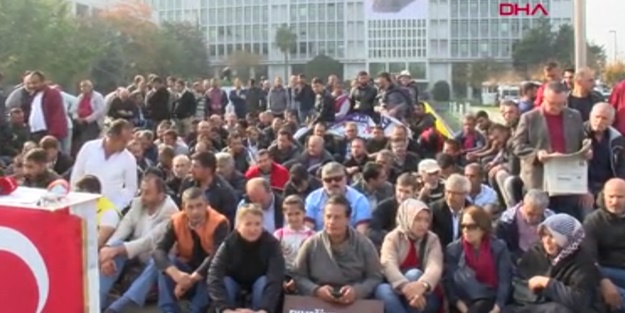 İBB önünde çifte eylem!