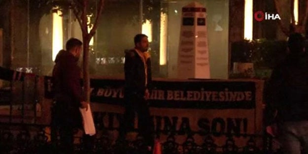 İBB önünde kendini yakmaya çalıştı! Polis ikna etti