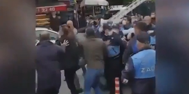 İBB Zabıtası, Kur'an Kursu'nun işlettiği otoparka el koymak istedi! Kavga çıktı