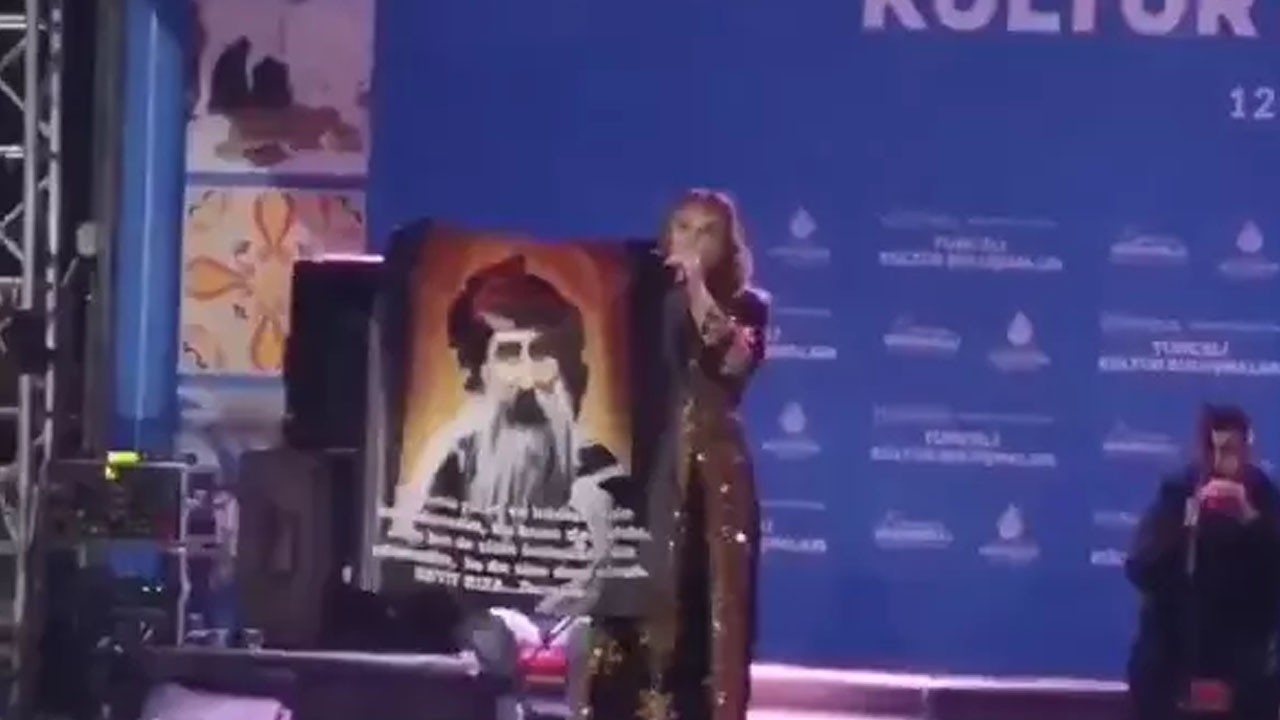 İBB'nin etkinliğinde skandal! Ekrem'den hizmet: Şimdi de vatan haini Seyit Rıza'nın posterini açtı