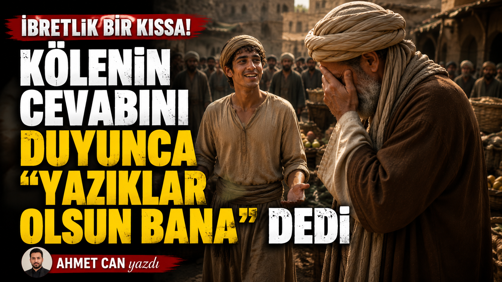 İbretlik bir kıssa! Kölenin cevabını duyunca "Yazıklar olsun bana" dedi