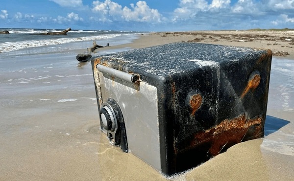 İçini açınca şok oldu! Okyanustan çıkan gizemli kilitli kasa
