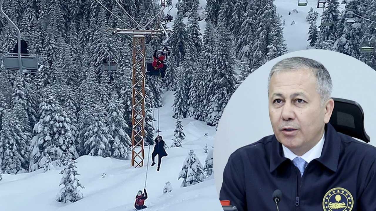 Bakan Yerlikaya'dan Uludağ açıklaması: Mahsur kalan 51 kişi kurtarıldı