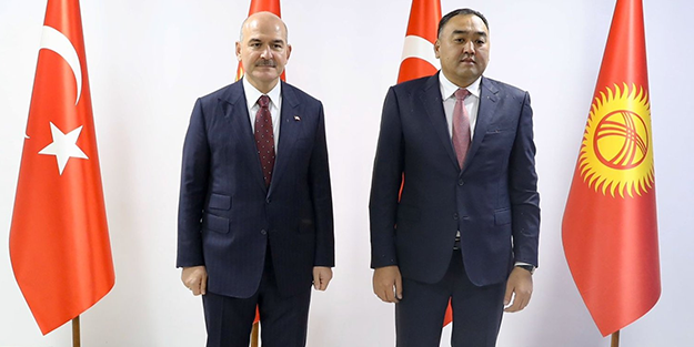İçişleri Bakanı Soylu, Kırgız mevkidaşı ile görüştü