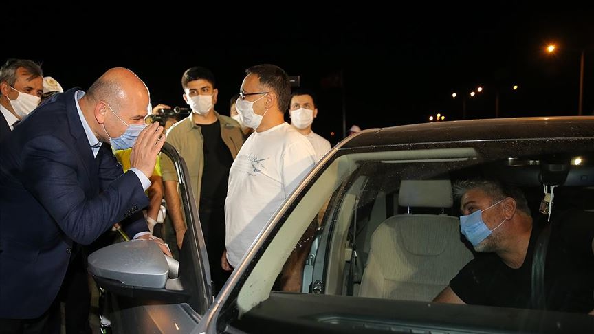 İçişleri Bakanı Soylu trafik denetimine katıldı