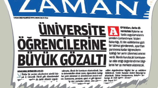 İçişleri: Zaman’ın haberi yalan ve provokatif