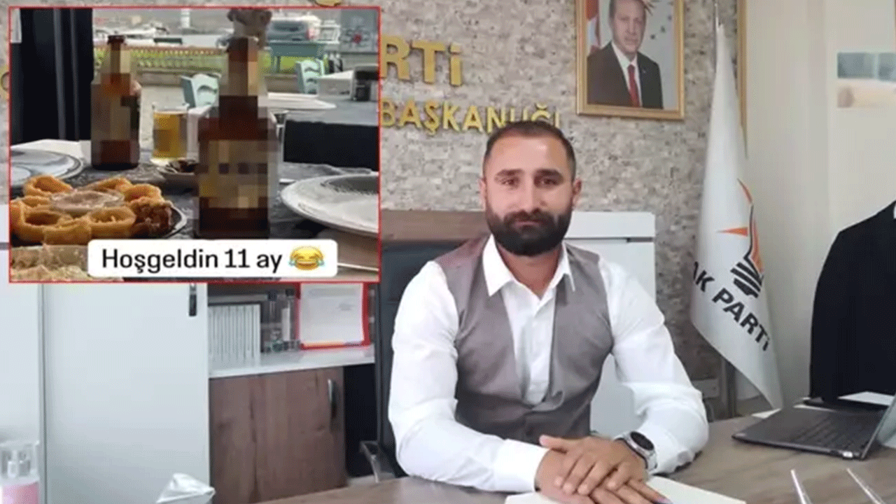 İçkili paylaşım yapıp Müslümanlara meydan okudu! Bunun AK Parti'de ne işi var?