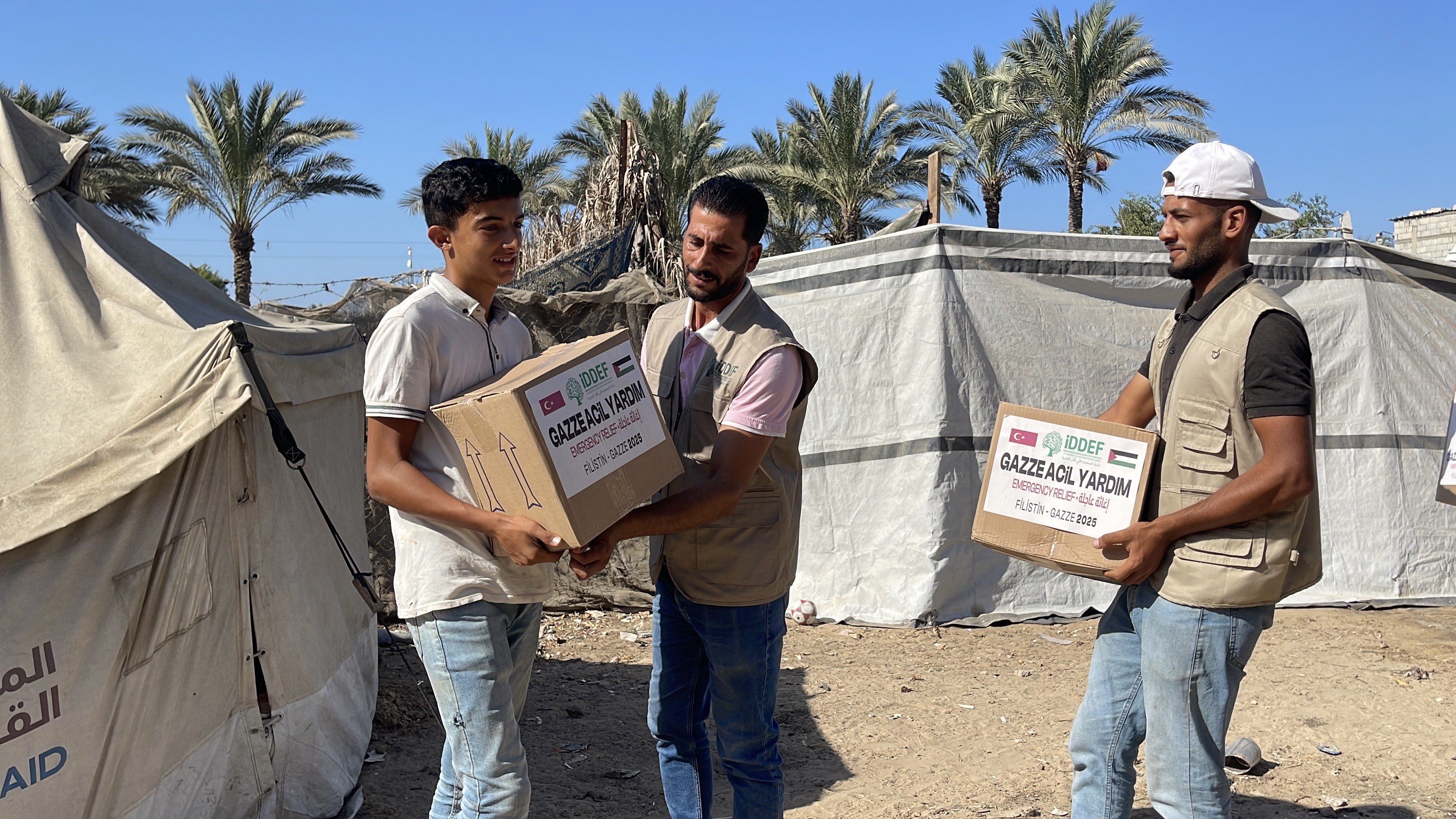 İDDEF, Gazze’de Ateşkes Sonrası Yardımlarını Artırarak Sürdürüyor